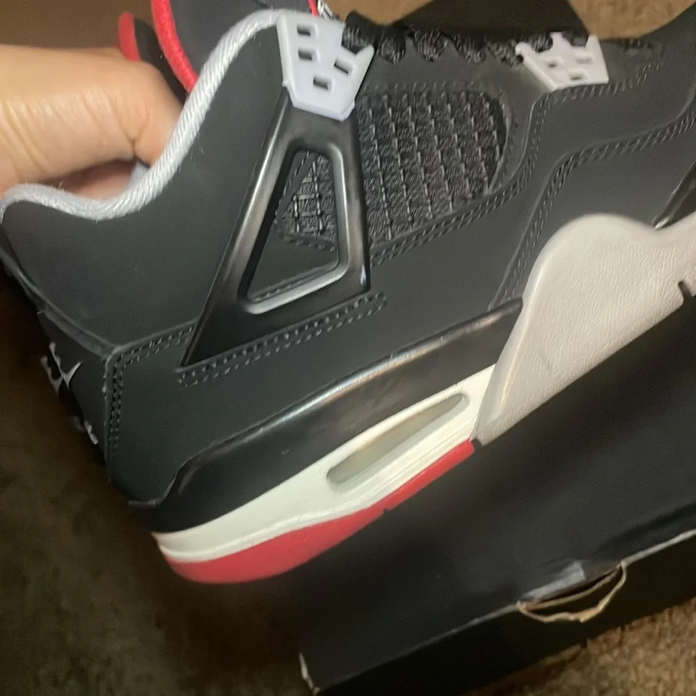 Air Jordan 4 Retro black/cement grey (2019)- GS 5.5